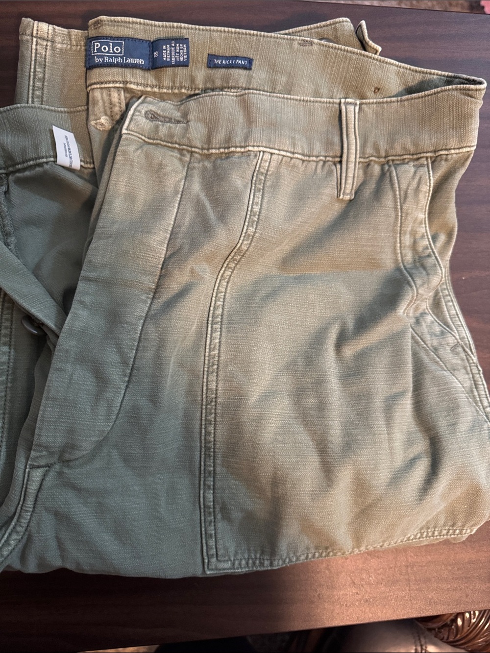 Polo by Ralph Lauren Women Olive The Ricky Pant Casual Pants Sz 18